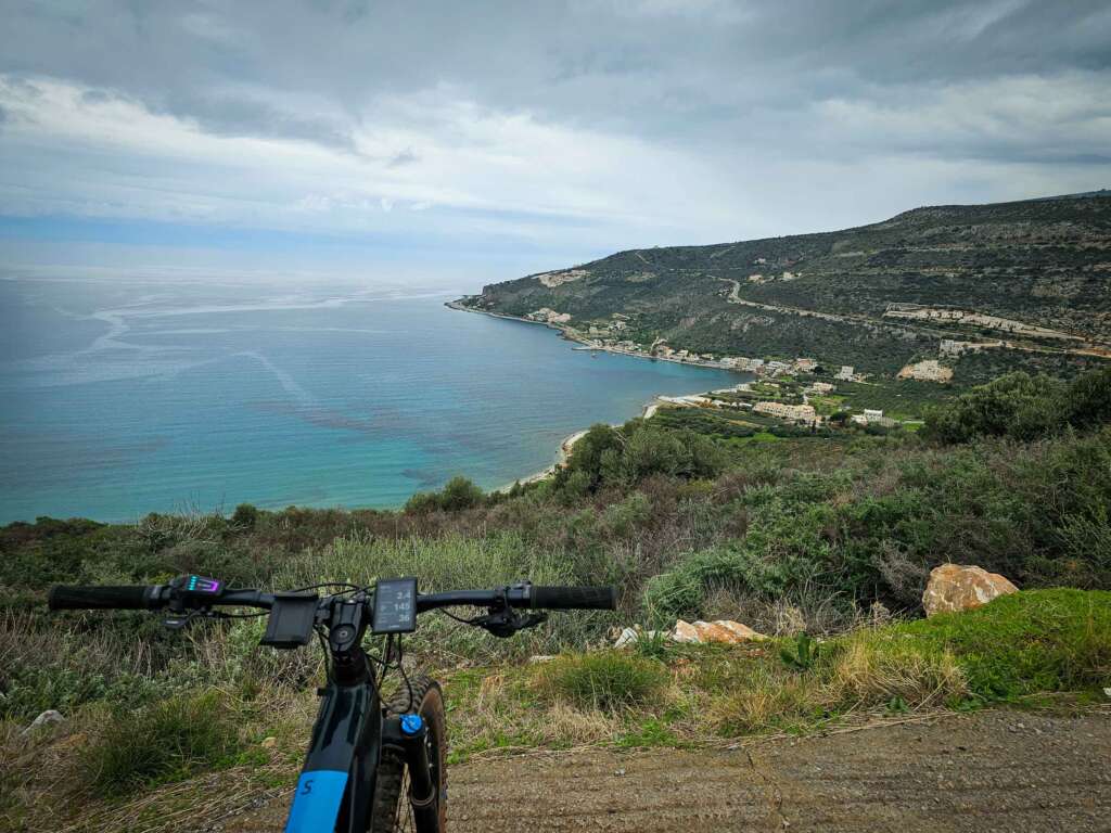 Blick auf das griechische Meer