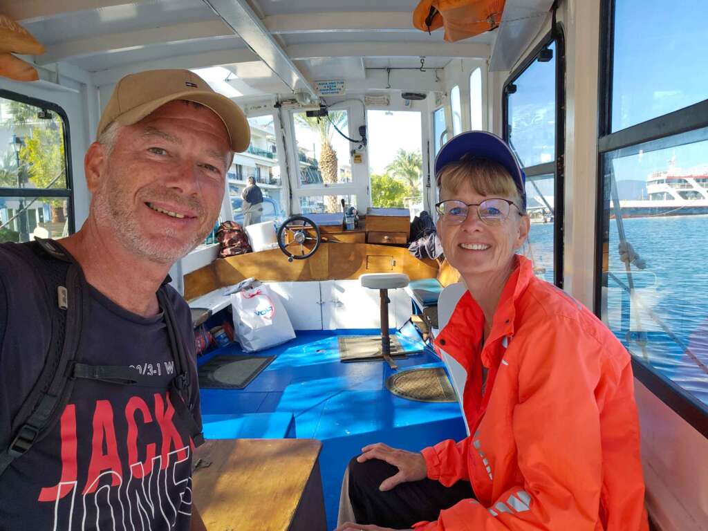 Jochen und Ute im Wassertaxi