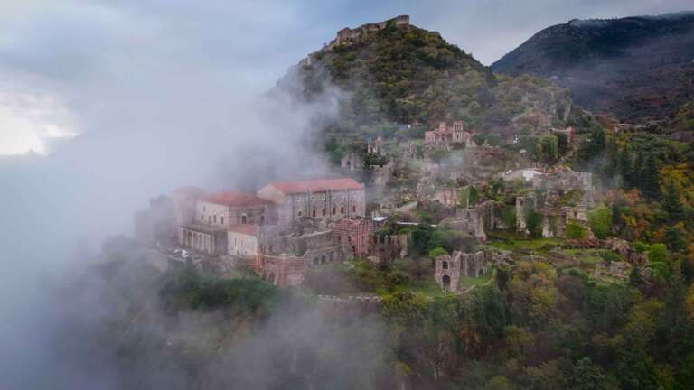 Mistras Kloster Drohnenfoto