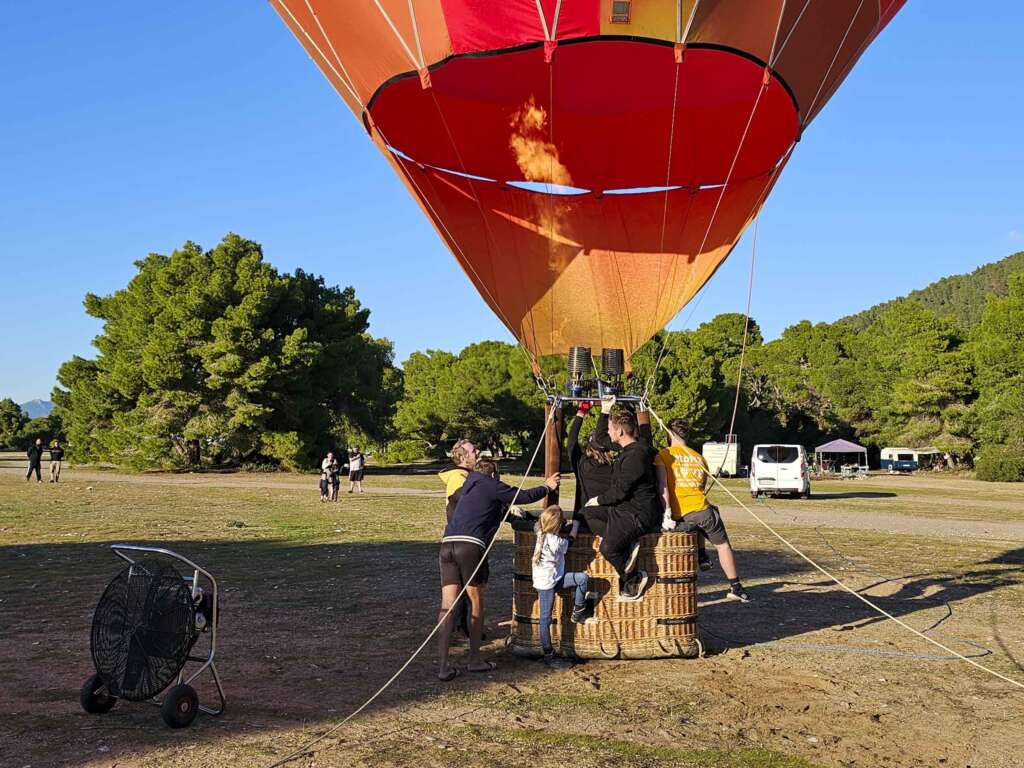 Heißluftballonfahrt am Elea Beach